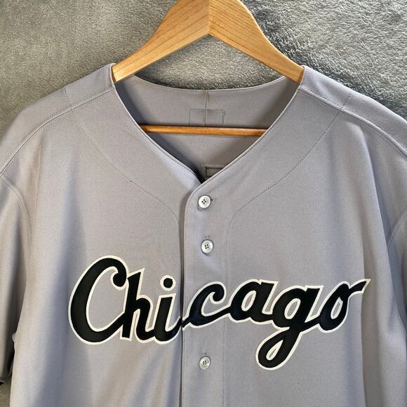 Chicago White Sox Keegan #22 MLB Majestic Authentic‎ Baseball Jersey Gray - Picture 3 of 16